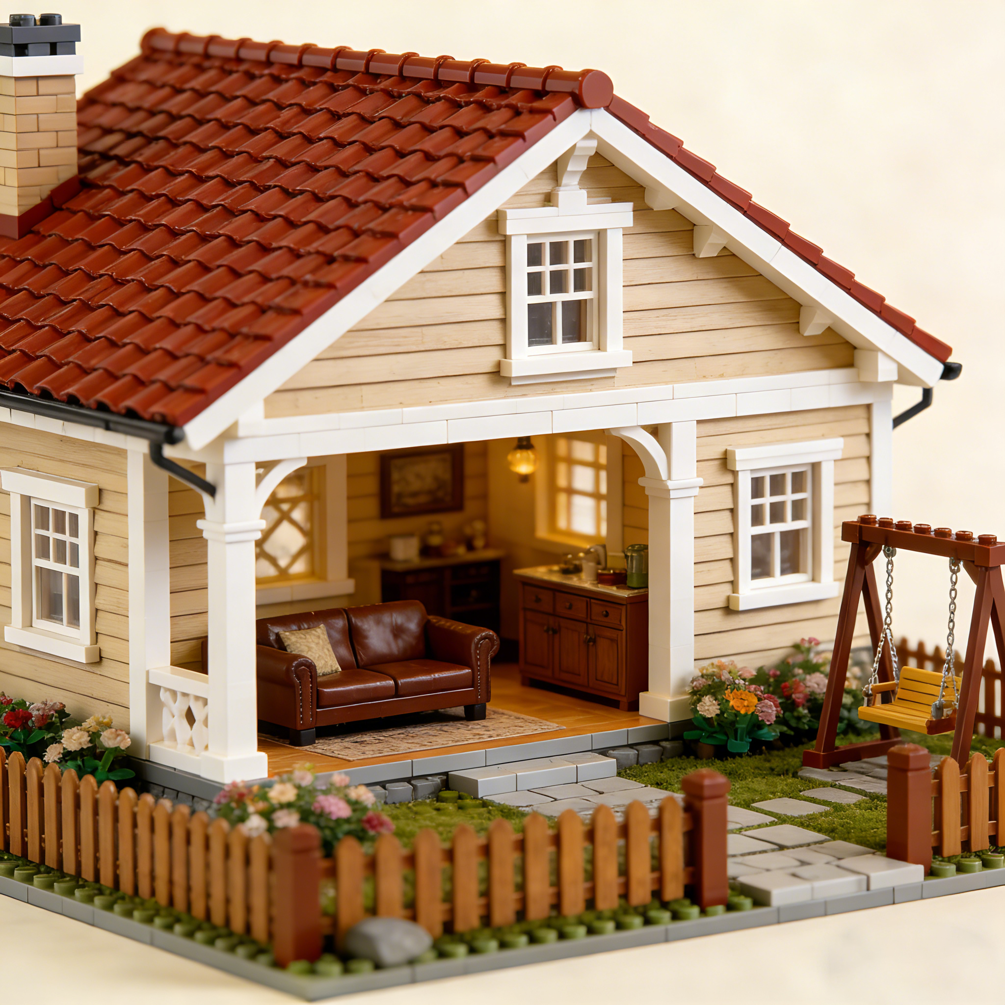 Warm Porch Story House Building Kit
